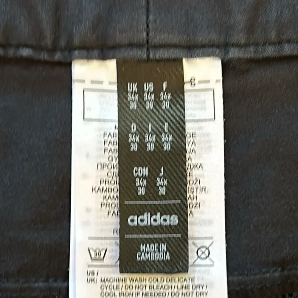 Adidas Men’s Black Straight Pants